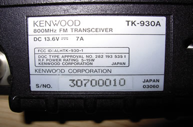 TK-930A Serial